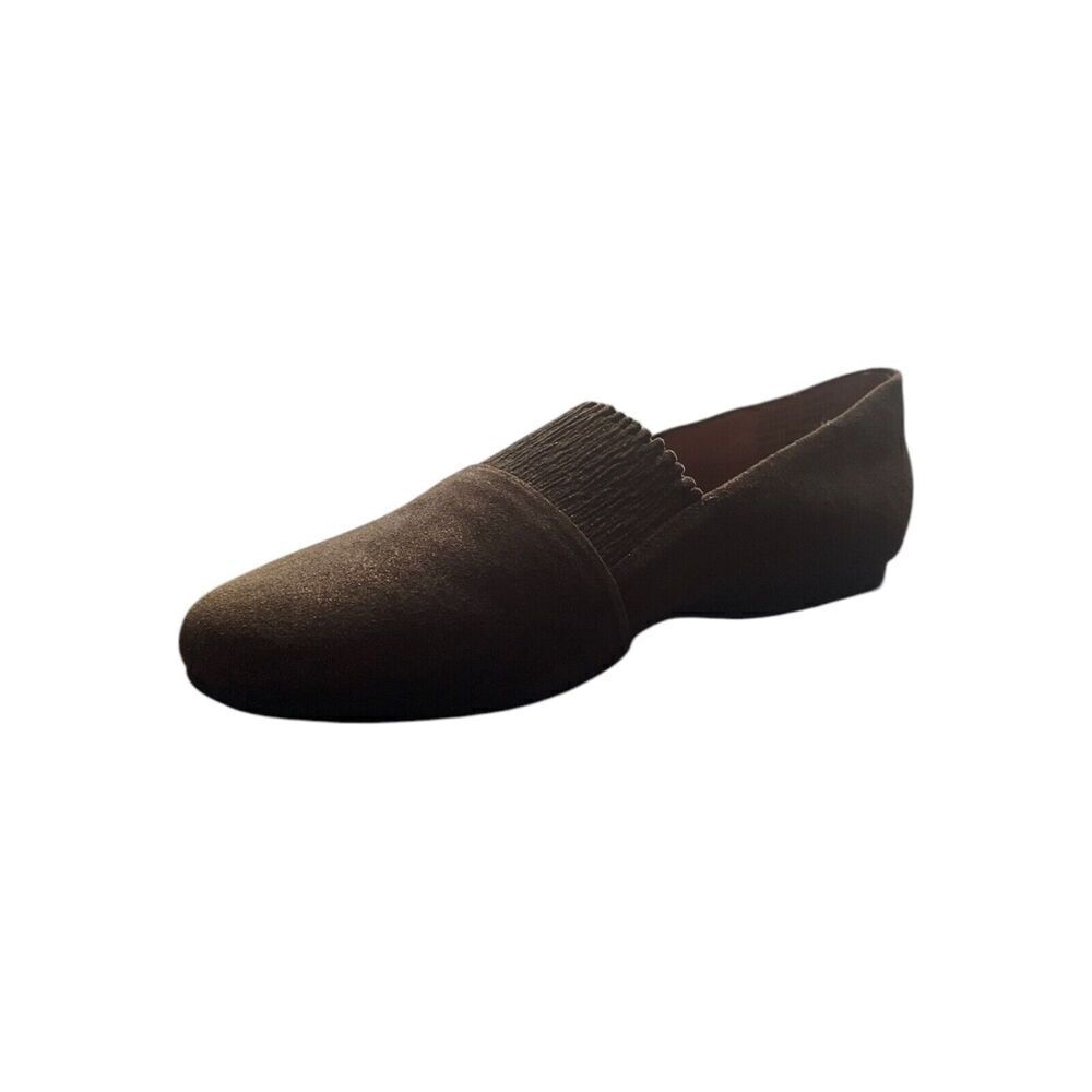 Gentle Souls by Kenneth Cole Women's Eugene Ruffle Slipper Loafer Brown Sz 6 NWB - Picture 3 of 8